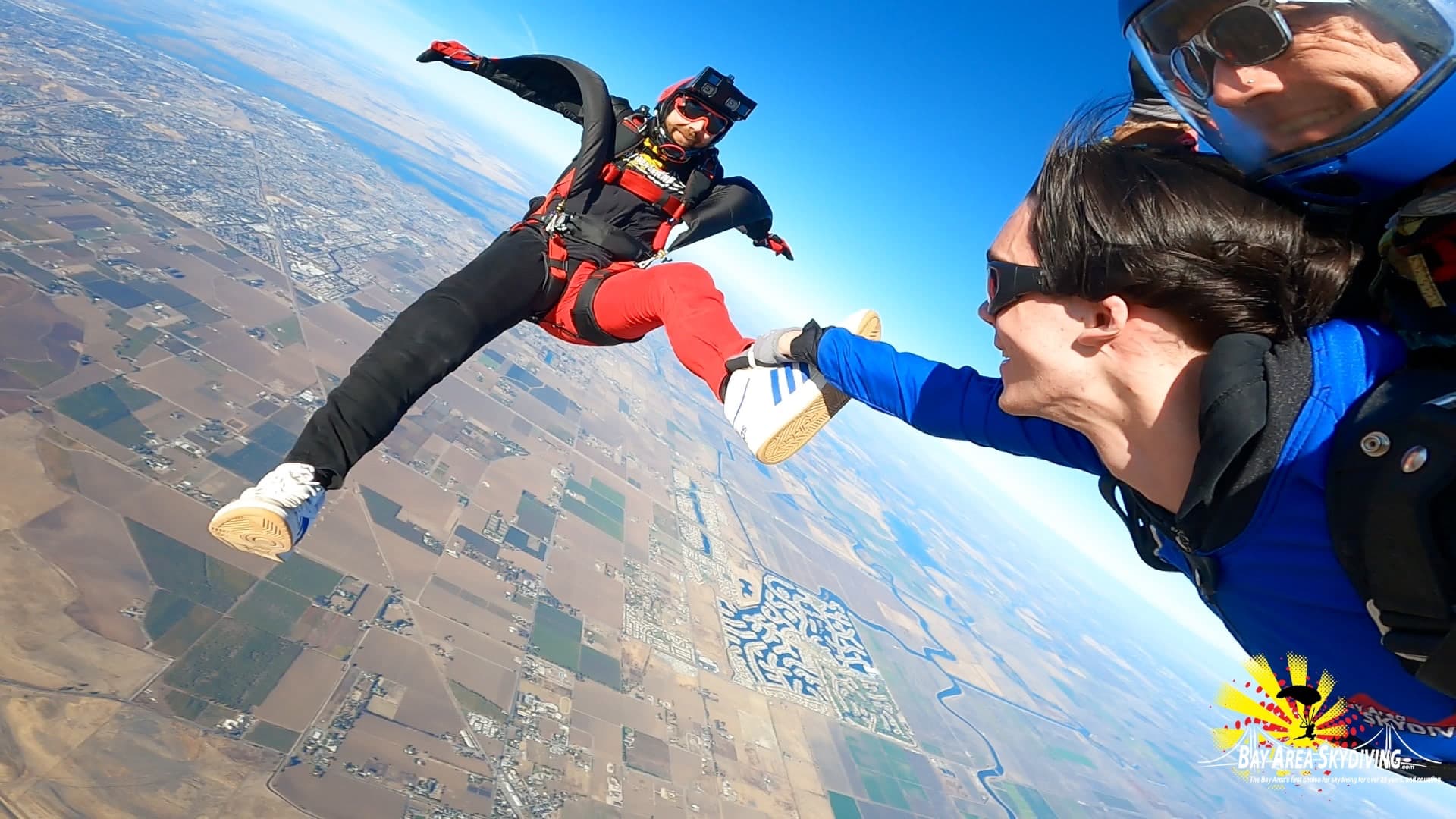 Licensed skydivers at Bay Area Skydiving